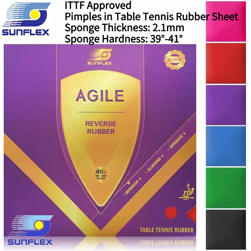 Table Tennis Rubber Anti Spin - SUNFLEX AGILE Caoutchouc de tennis de