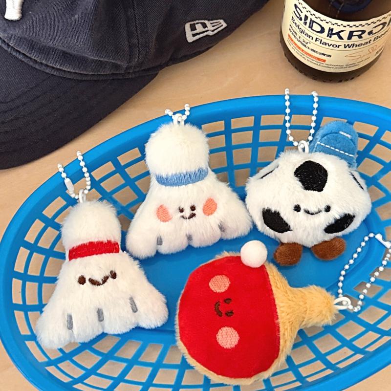 Table Tennis Ball - Nouveau Porte-clés Pendentif en Peluche Mignon