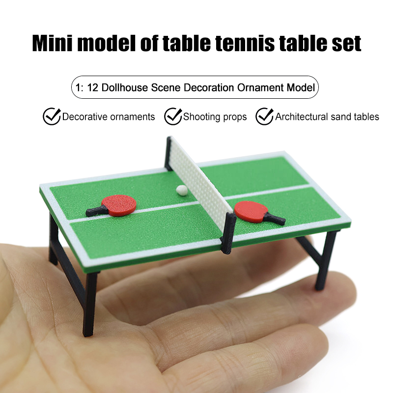 Table Tennis Reference - Meubles de sport miniatures pour maison