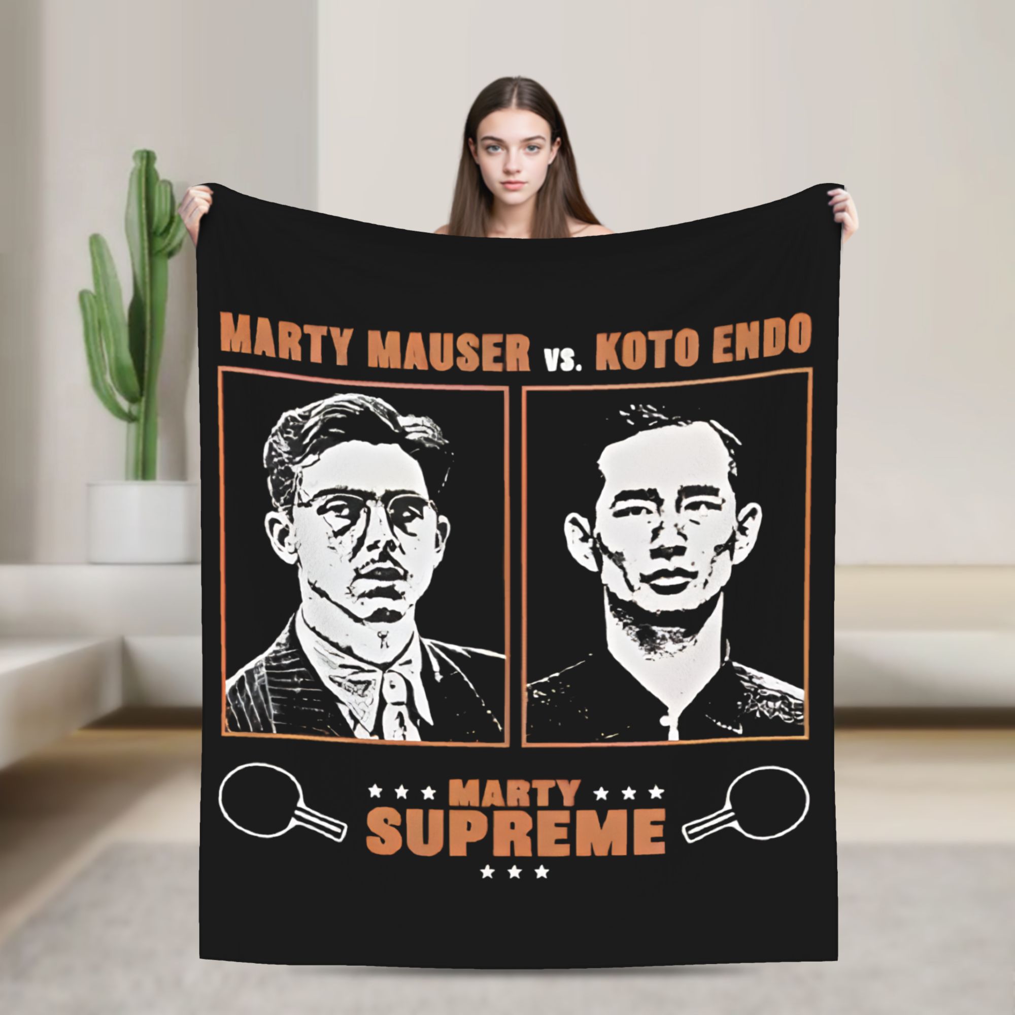 Table Tennis Marty Supreme - Couverture de table de tennis de