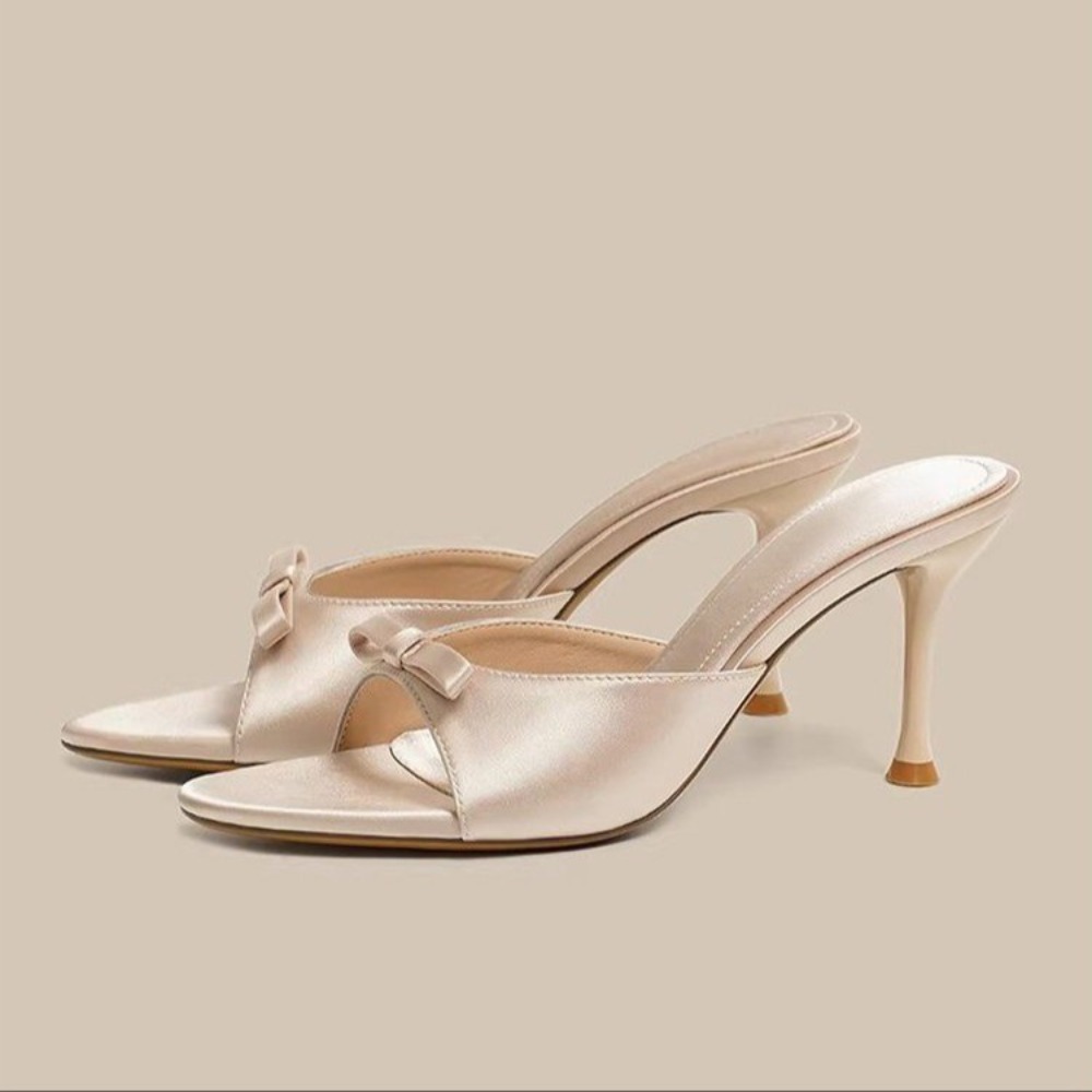 Butterfly Rubber Sheet - Sandales d'été pour femmes à talons