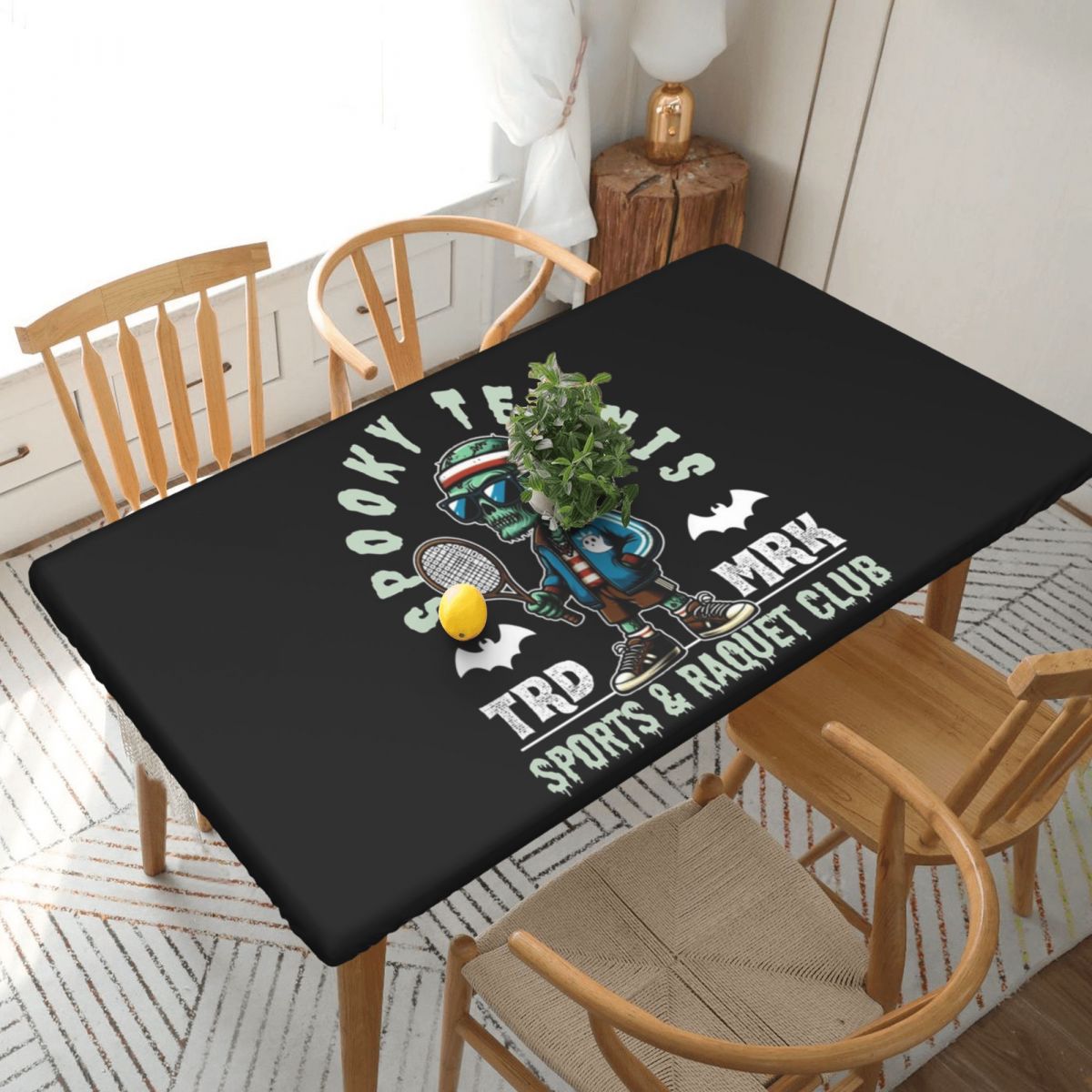 Table Tennis News Today - Nappe rectangulaire personnalisée Spooky Tennis Sports