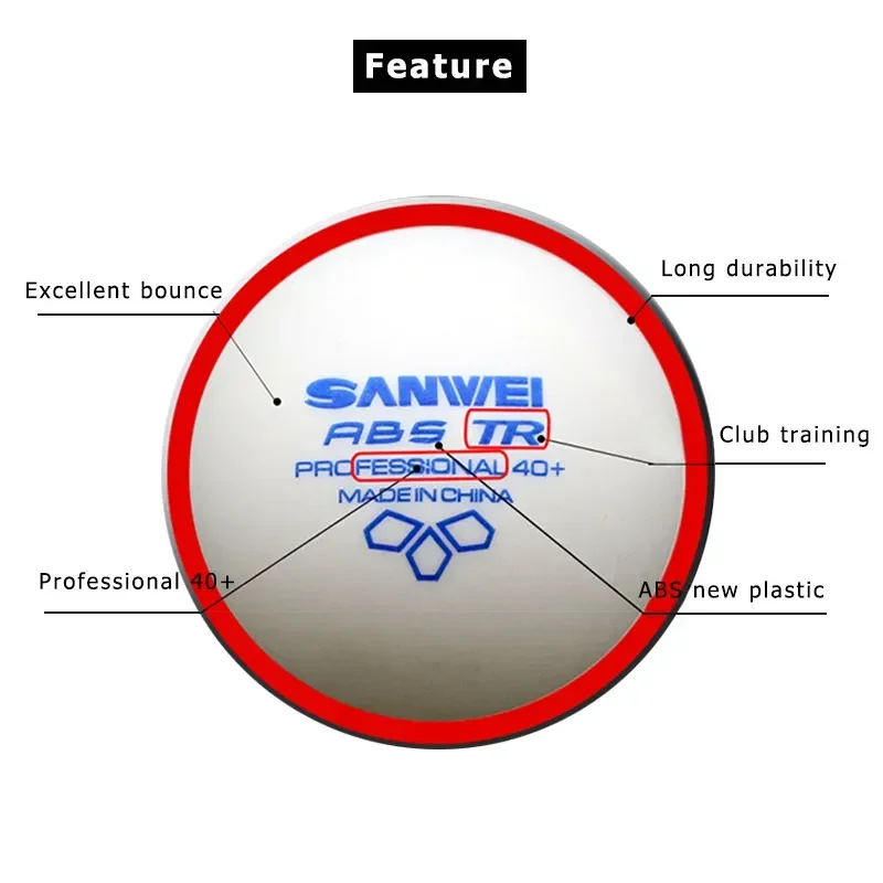 SANWEI-ABS TR Balles de tennis - Donic Table Tennis Ball avis et prix