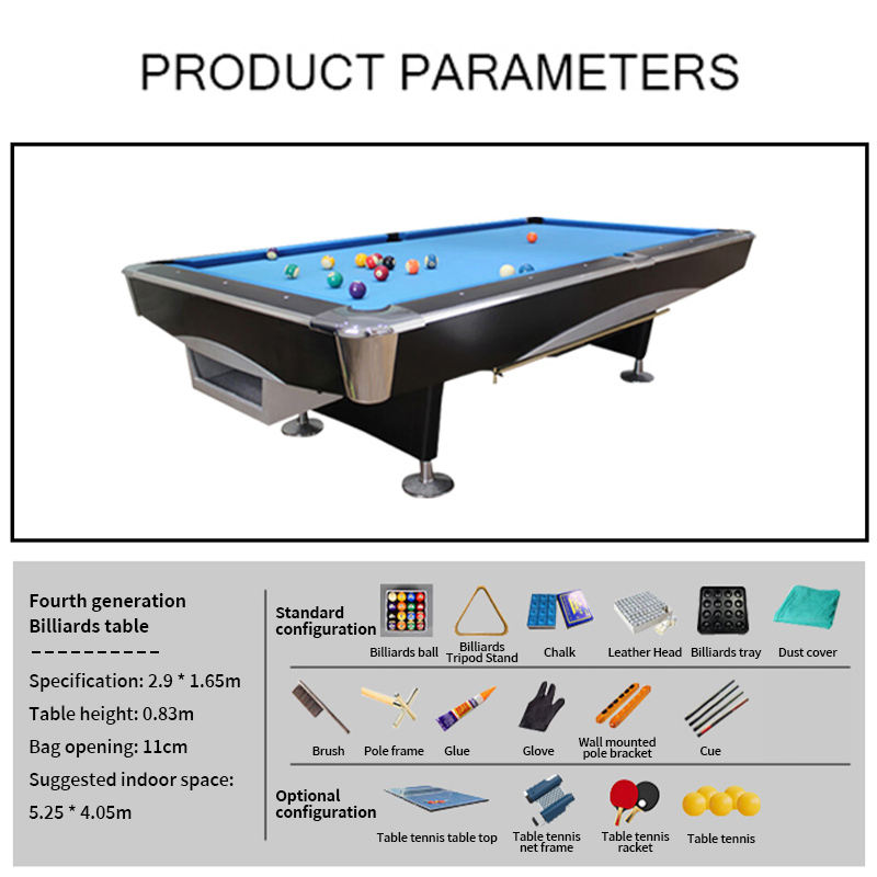 Table de billard moderne 9 pie - Table Tennis Ball avis et prix