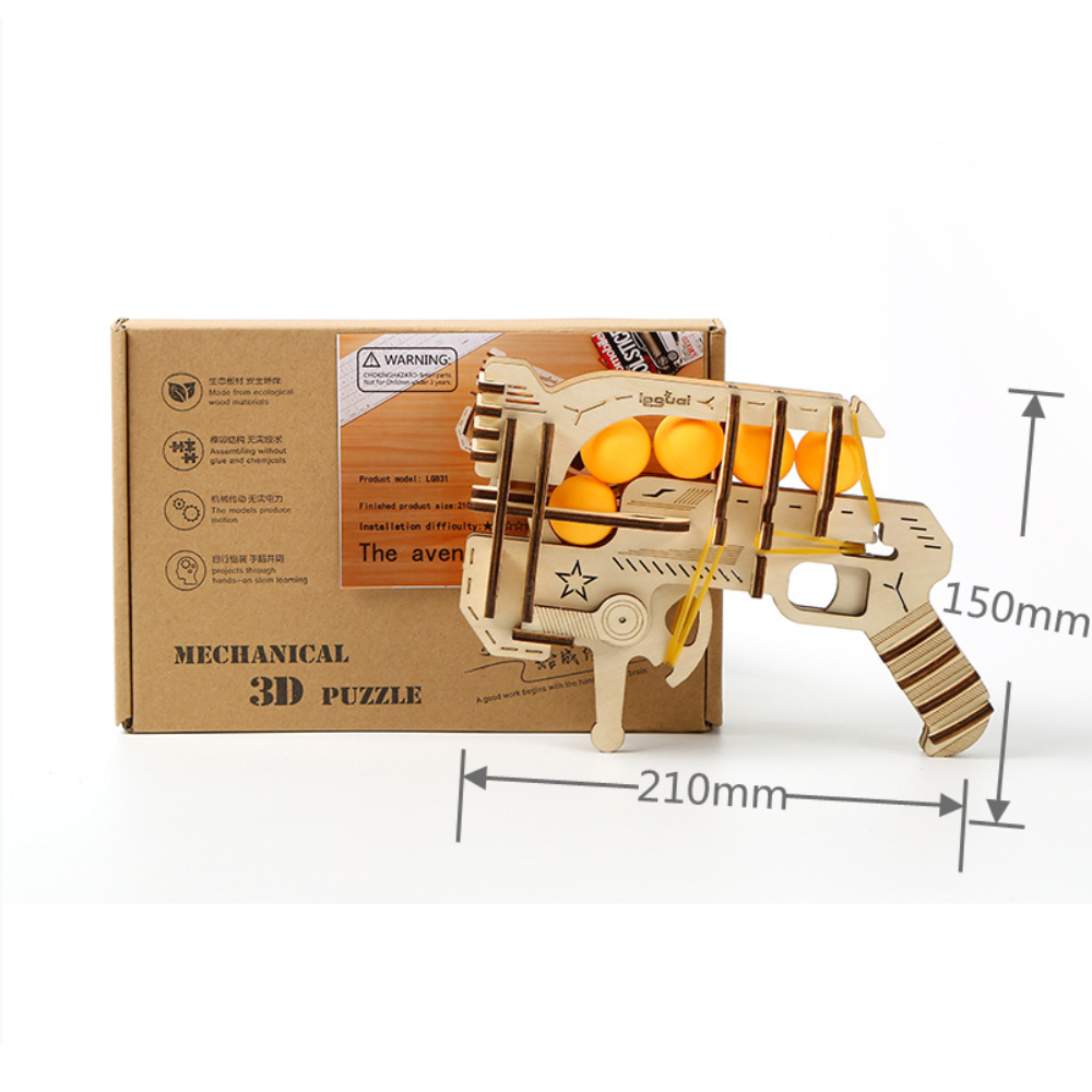 Pistolet à élastiques en bois  - Table Tennis Ball avis et prix