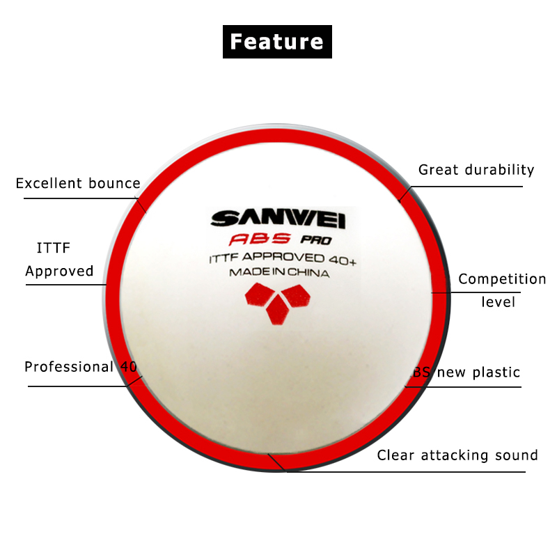 SANWEI ABS PRO 3 étoiles 40 +  - Donic Table Tennis Ball avis et prix