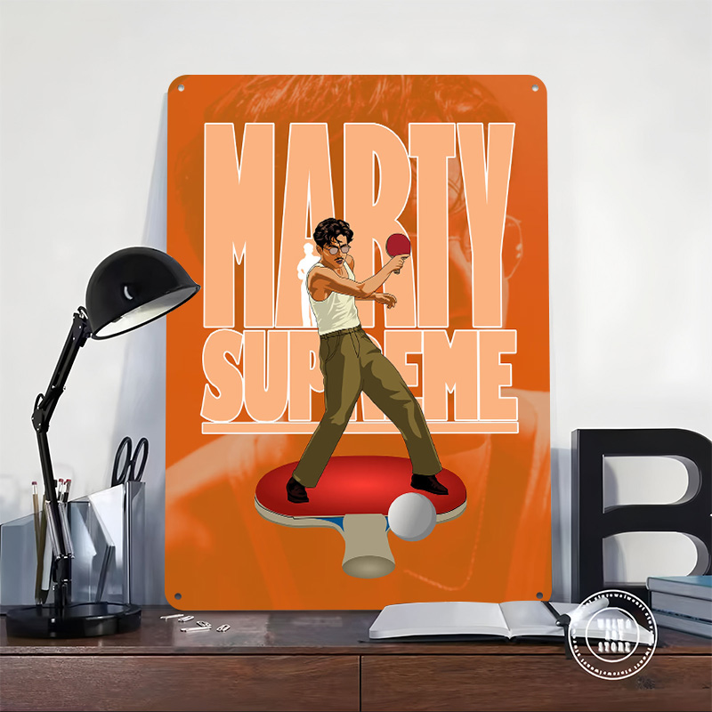 Affiche métallique de tennis d - Table Tennis Marty Supreme avis et prix