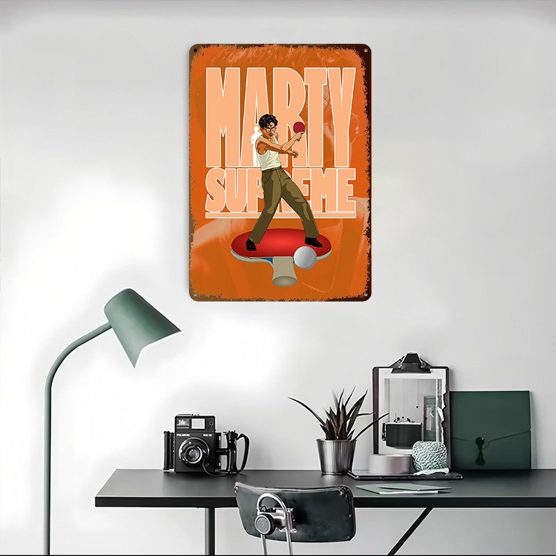 Affiche métallique de tennis d - Table Tennis Marty Supreme avis et prix